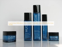 अनुकूलित लघु फ्लिंट क्रीम कॉस्मेटिक ग्लास बोतलें और जार 145ML